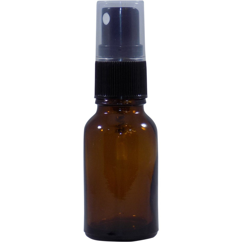 15 ML Amber Bottle W/ Spray Top (4 Pack)