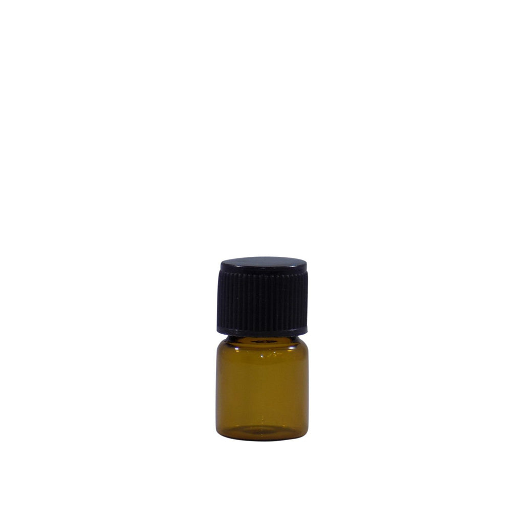 2 ML Amber Bottle W/ Dropper (6 Pack)