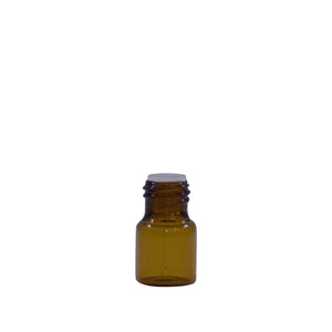 2 ML Amber Bottle W/ Dropper (6 Pack)