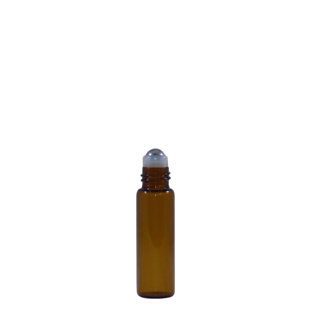 5 ML Amber Glass Roll On Bottle (4 Pack)