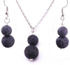 Lava Stone Diffuser Set (Necklace & Earrings)